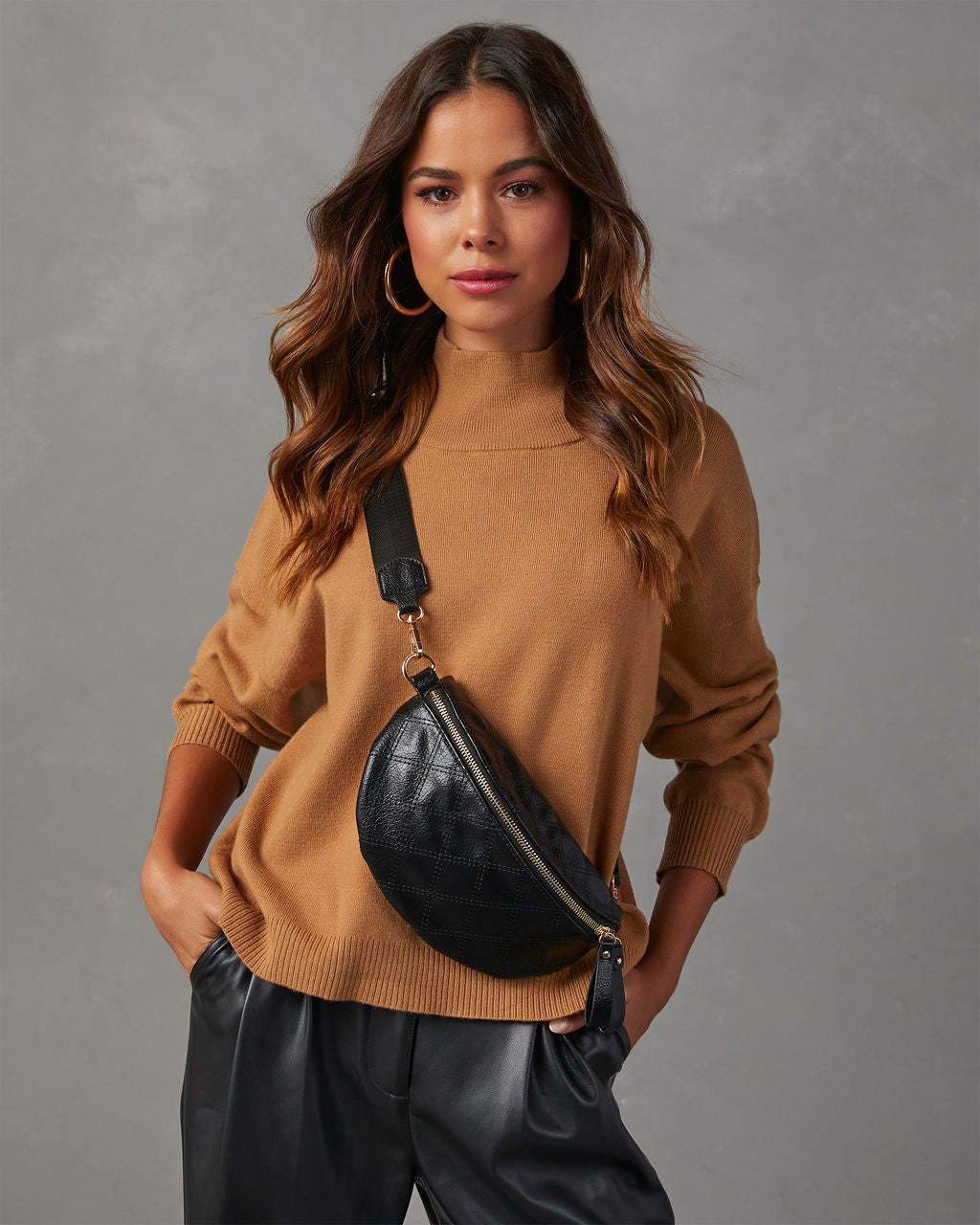 Faux top Leather X-girl Fanny Pack