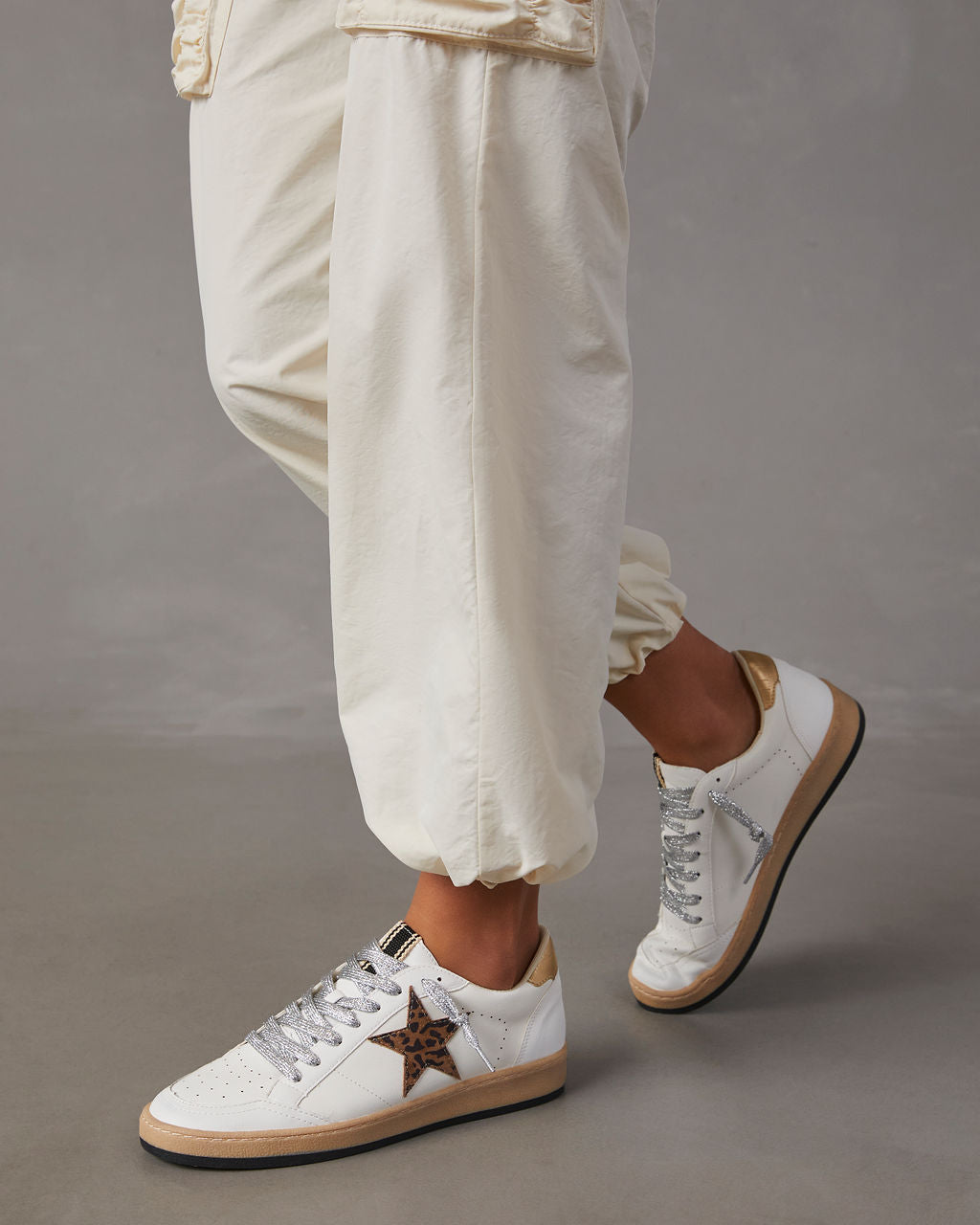 Paz Faux Leather Leopard Lace Up Sneaker – VICI