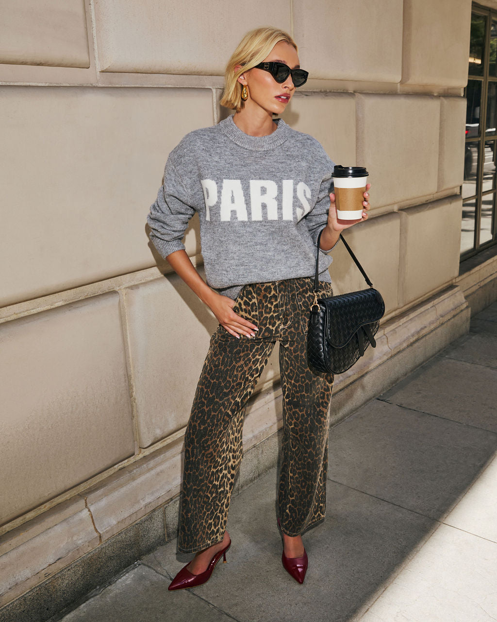 VICI Frankie hot Leopard Knit Hoodie/Jogger