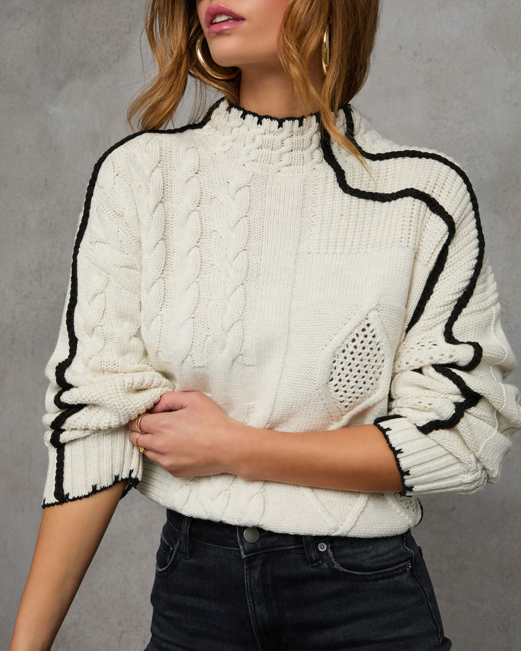 Vici Cable Knit purchases Sweater