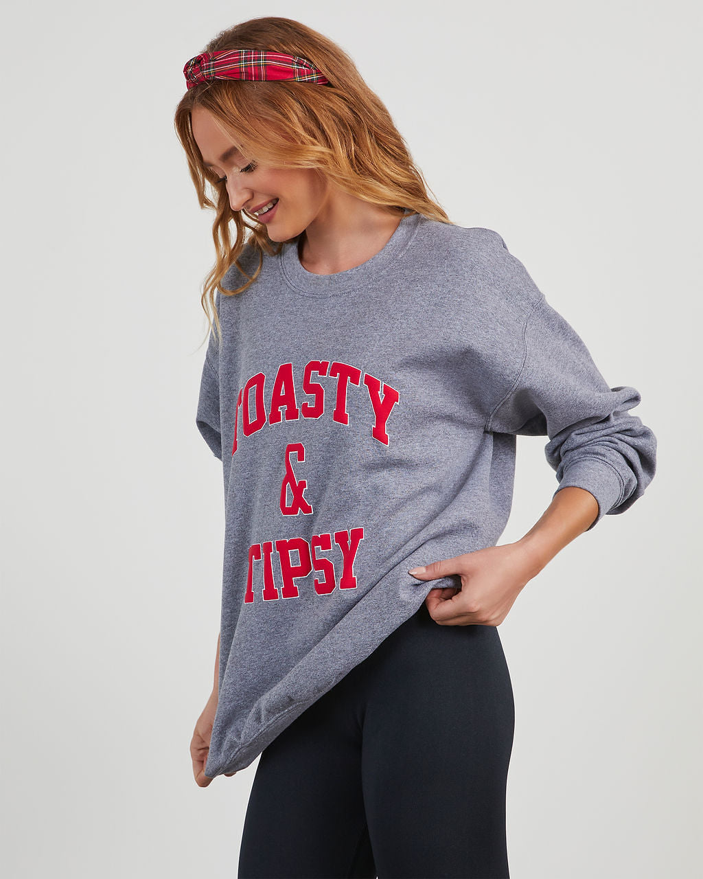 Toasty & Tipsy Oversized Graphic Sweatshirt