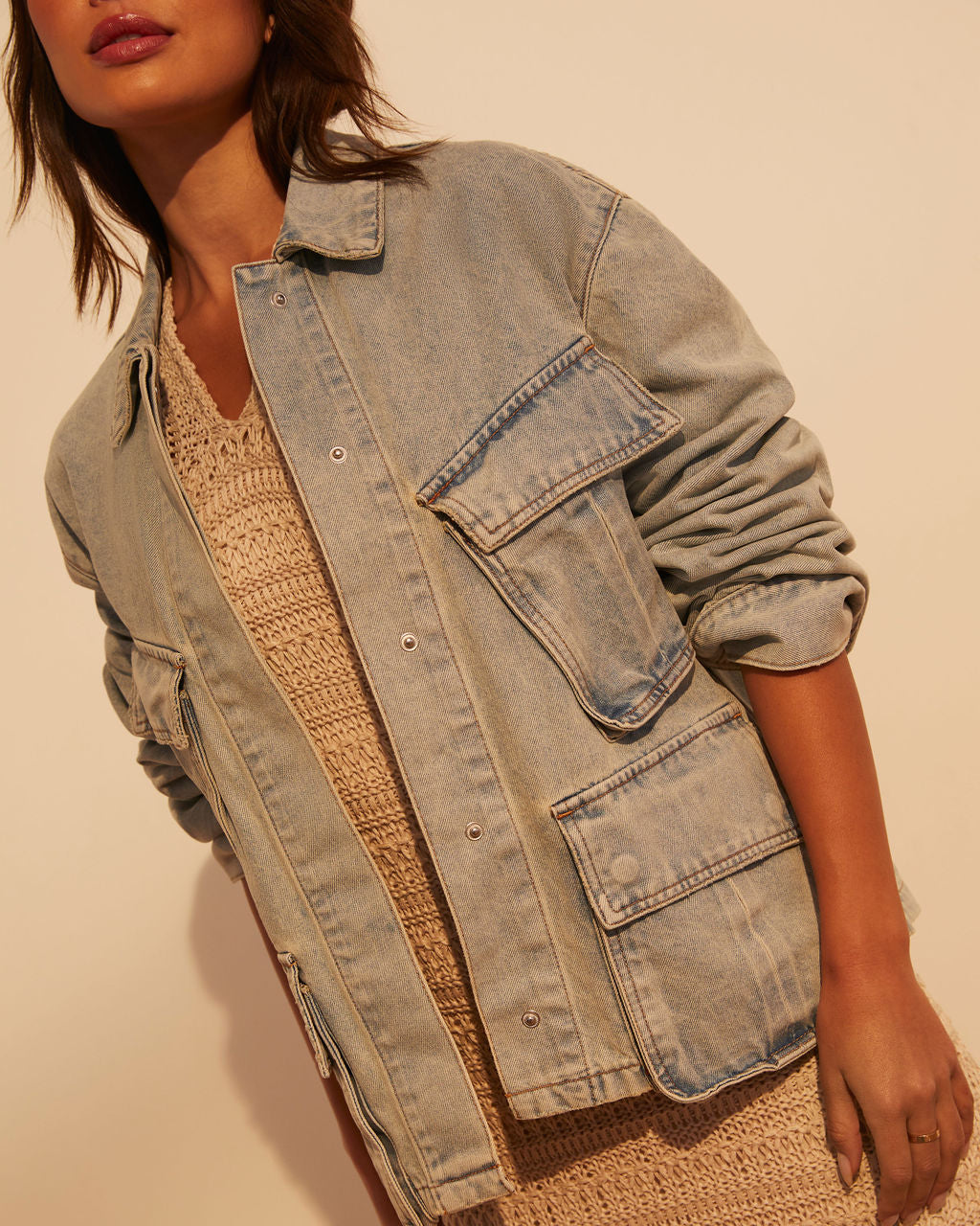 Influencer Oversized Denim Jacket