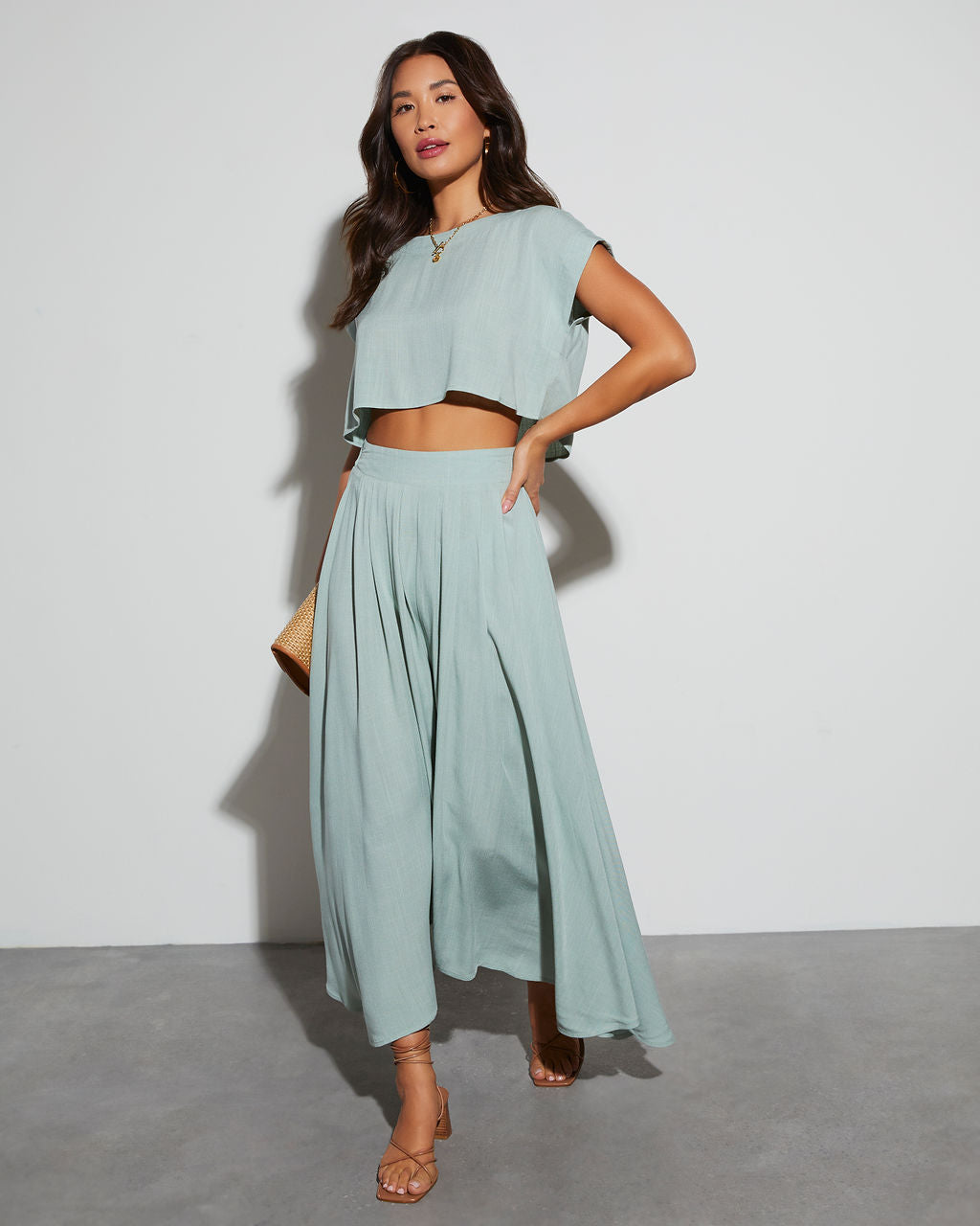 Fresh Breeze Asymmetrical Hem Maxi Skirt – VICI