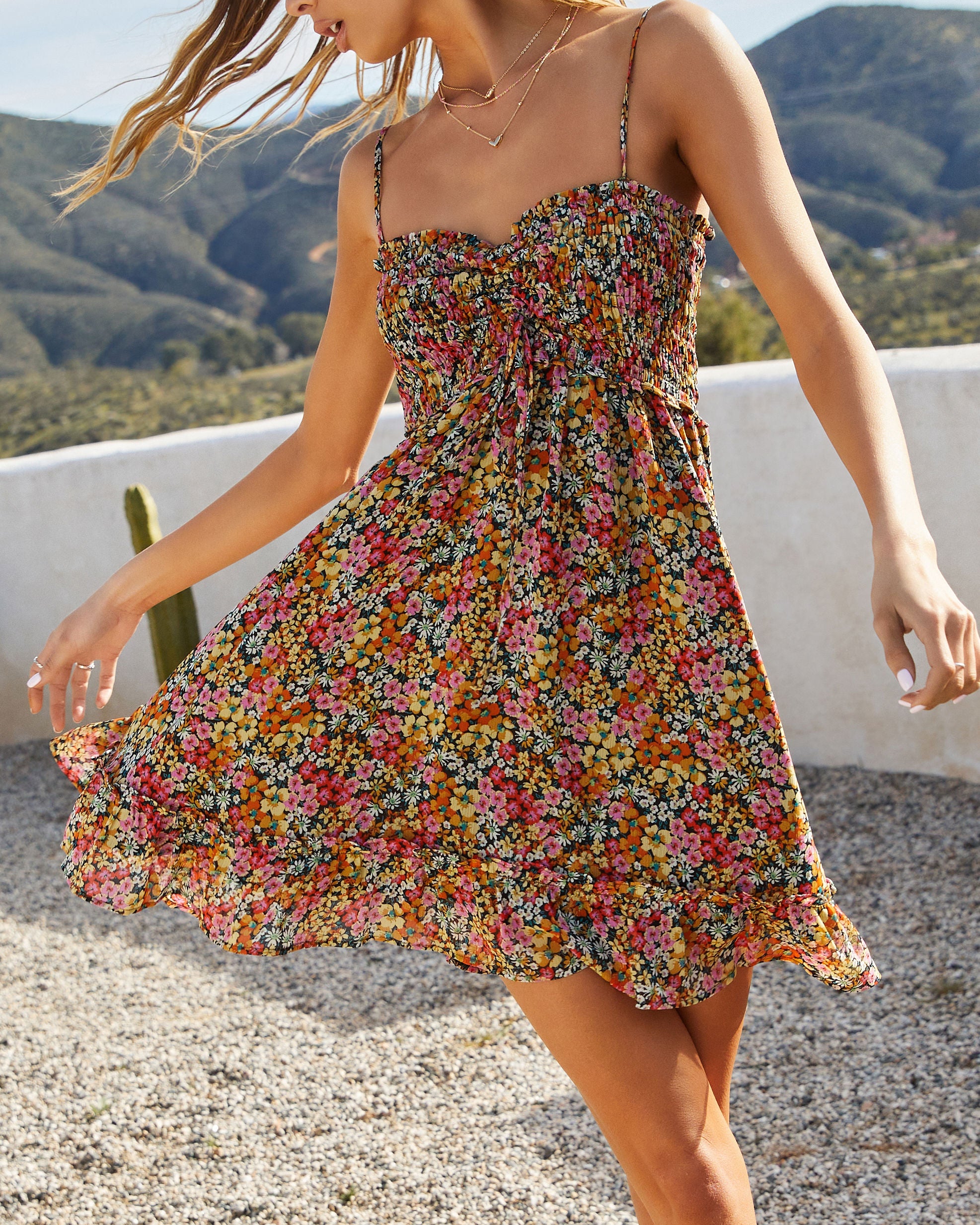 Flower Fields Ditsy Floral Mini Dress VICI