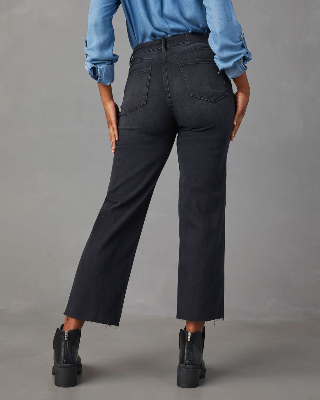 Venti High Rise Straight Leg Crop Denim – VICI