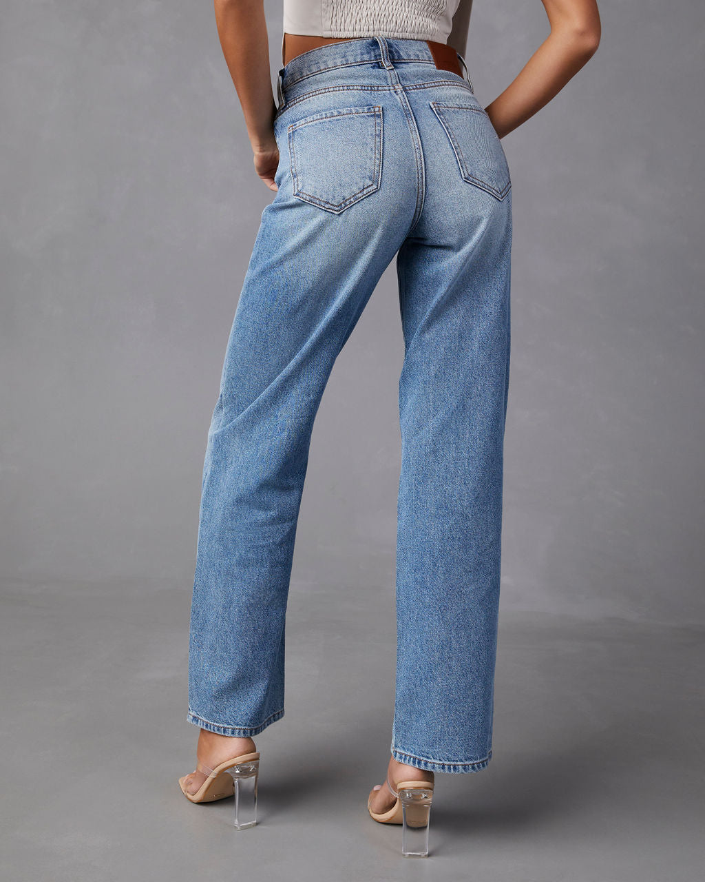 Teagan Stretch High Rise Straight Jeans – VICI