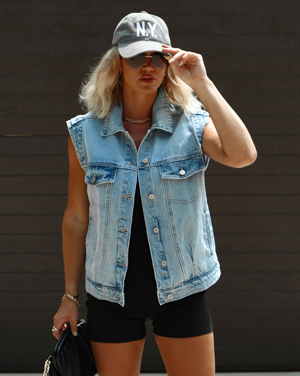 Harlem Pocketed Denim Vest – VICI