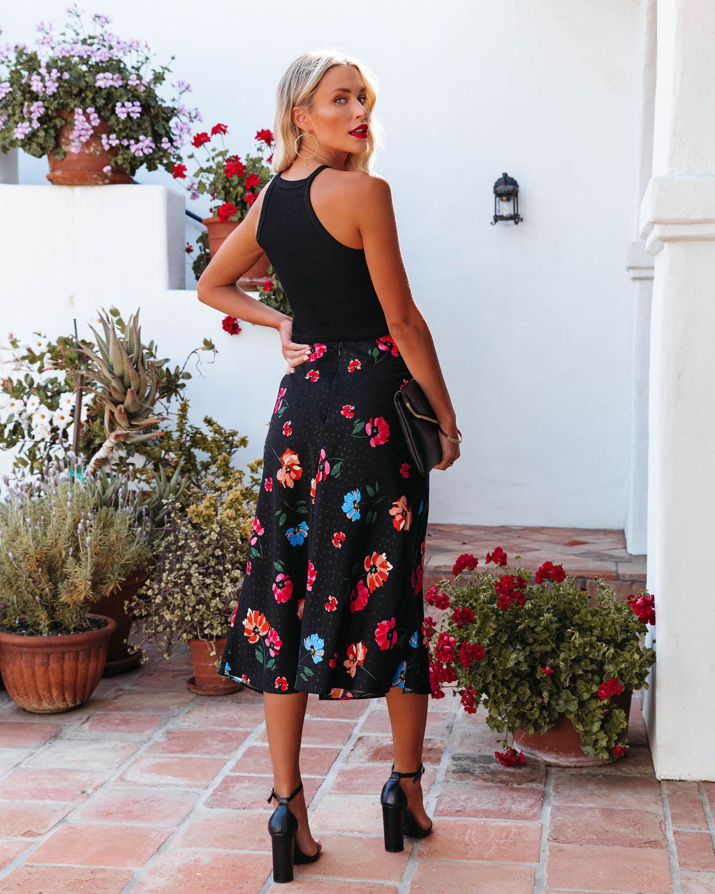 andmary tuliprosy slit skirt-