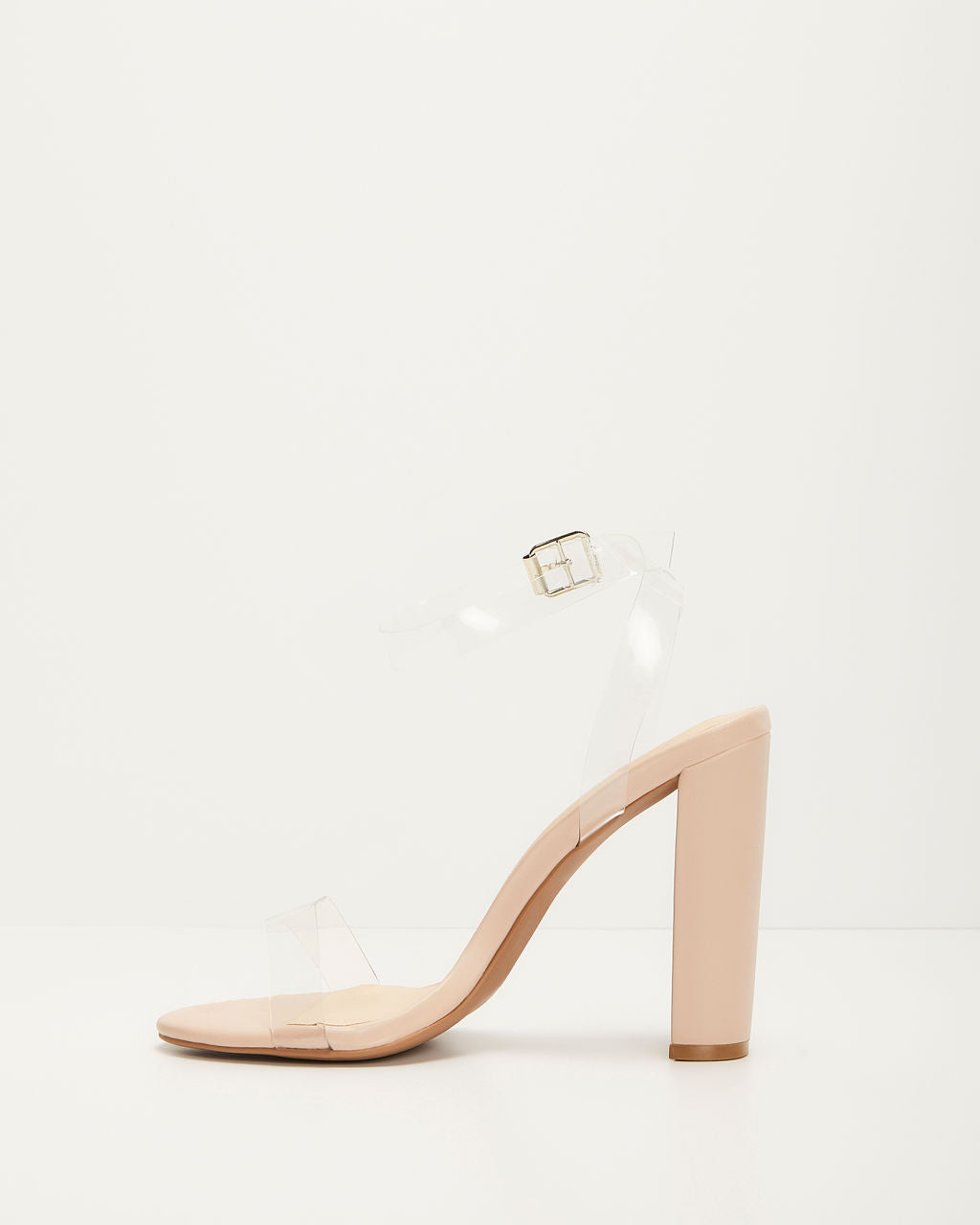 Buy Beige Textured Clear Strap Heels by Tic Tac Toe Footwear Online at Aza  Fashions.