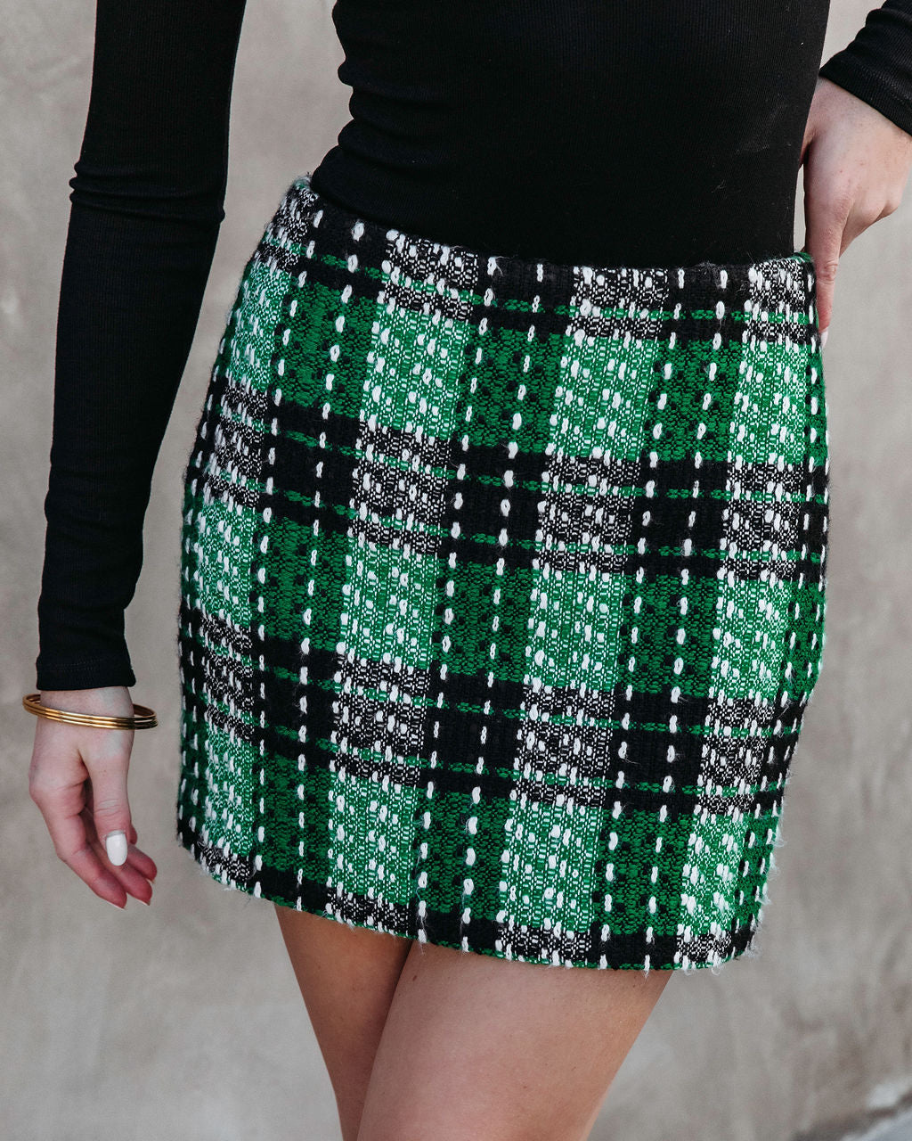 Vici 2024 tweed skirt