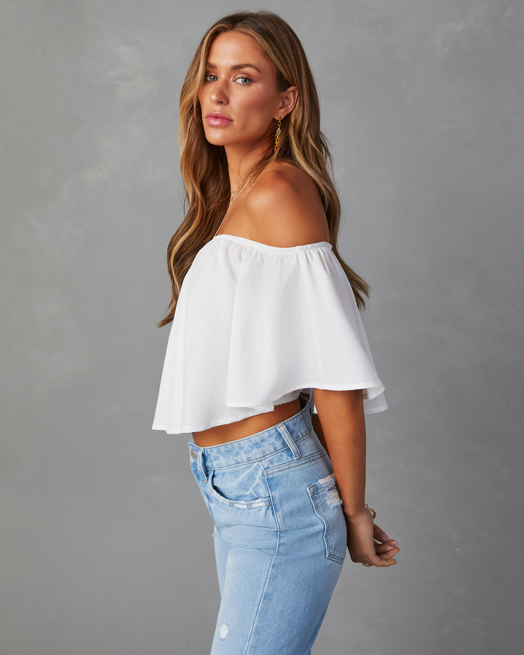 Slow Kiss Off The Shoulder Top – VICI