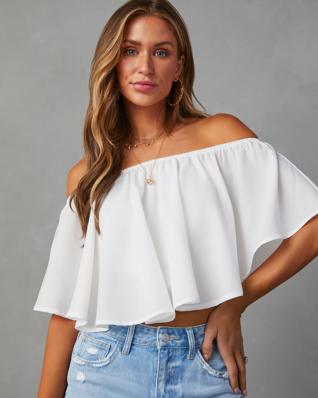 Slow Kiss Off The Shoulder Top – VICI