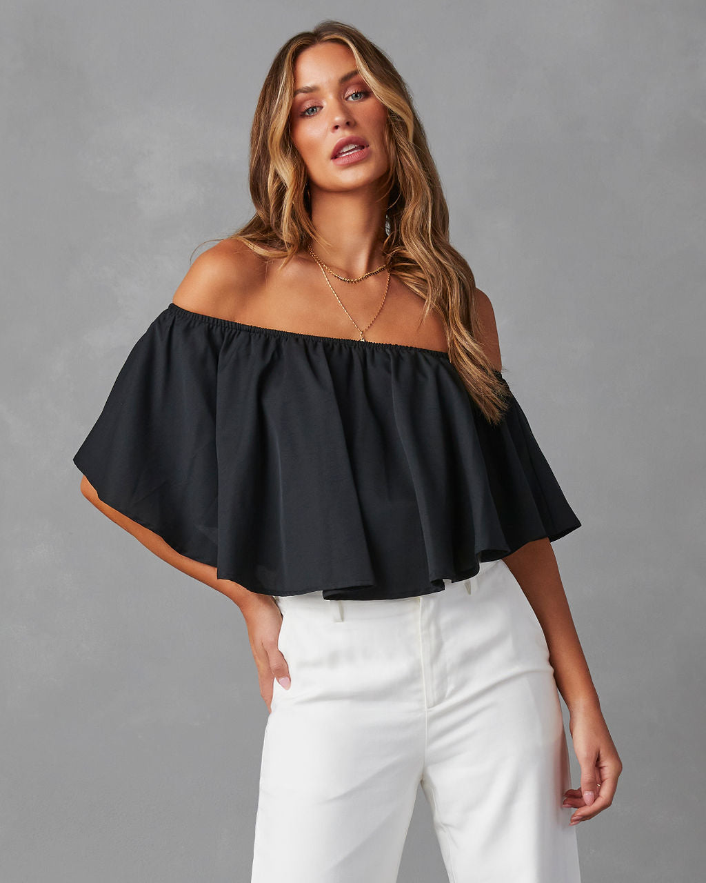 Slow Kiss Off The Shoulder Top – VICI