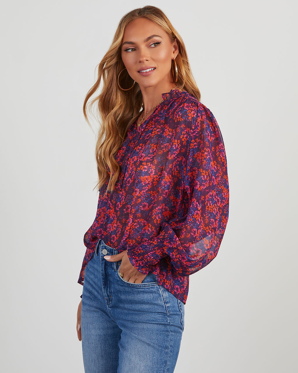 Chase The Feeling Floral Blouse – VICI