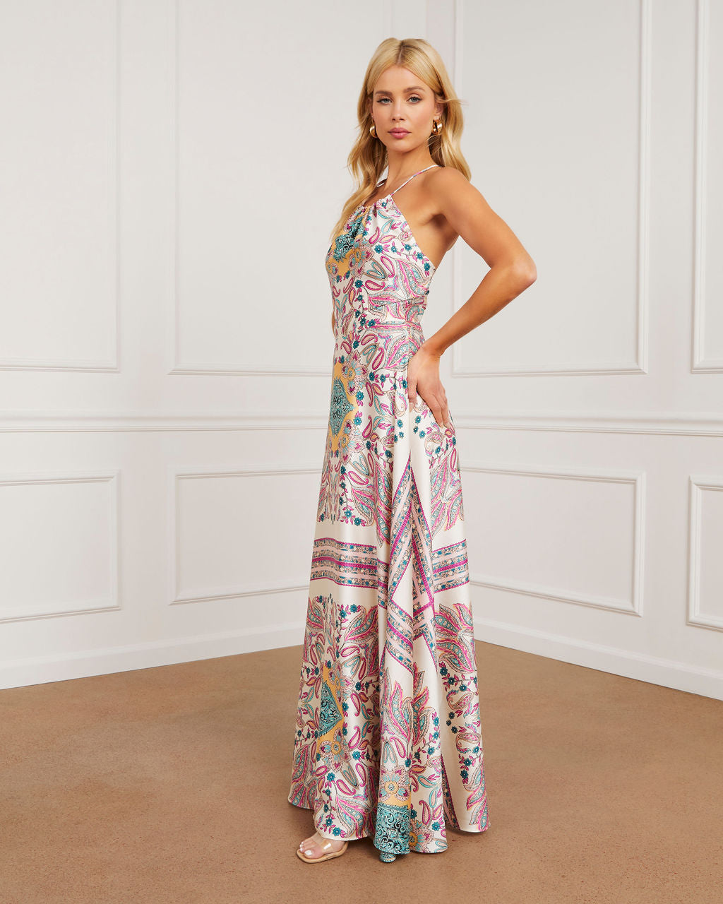 Evianna Halter Empire Maxi Dress – VICI