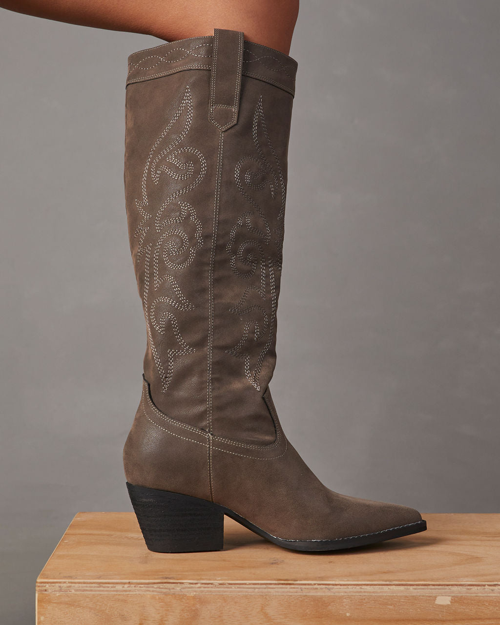 Cowboy knee hot sale high boots