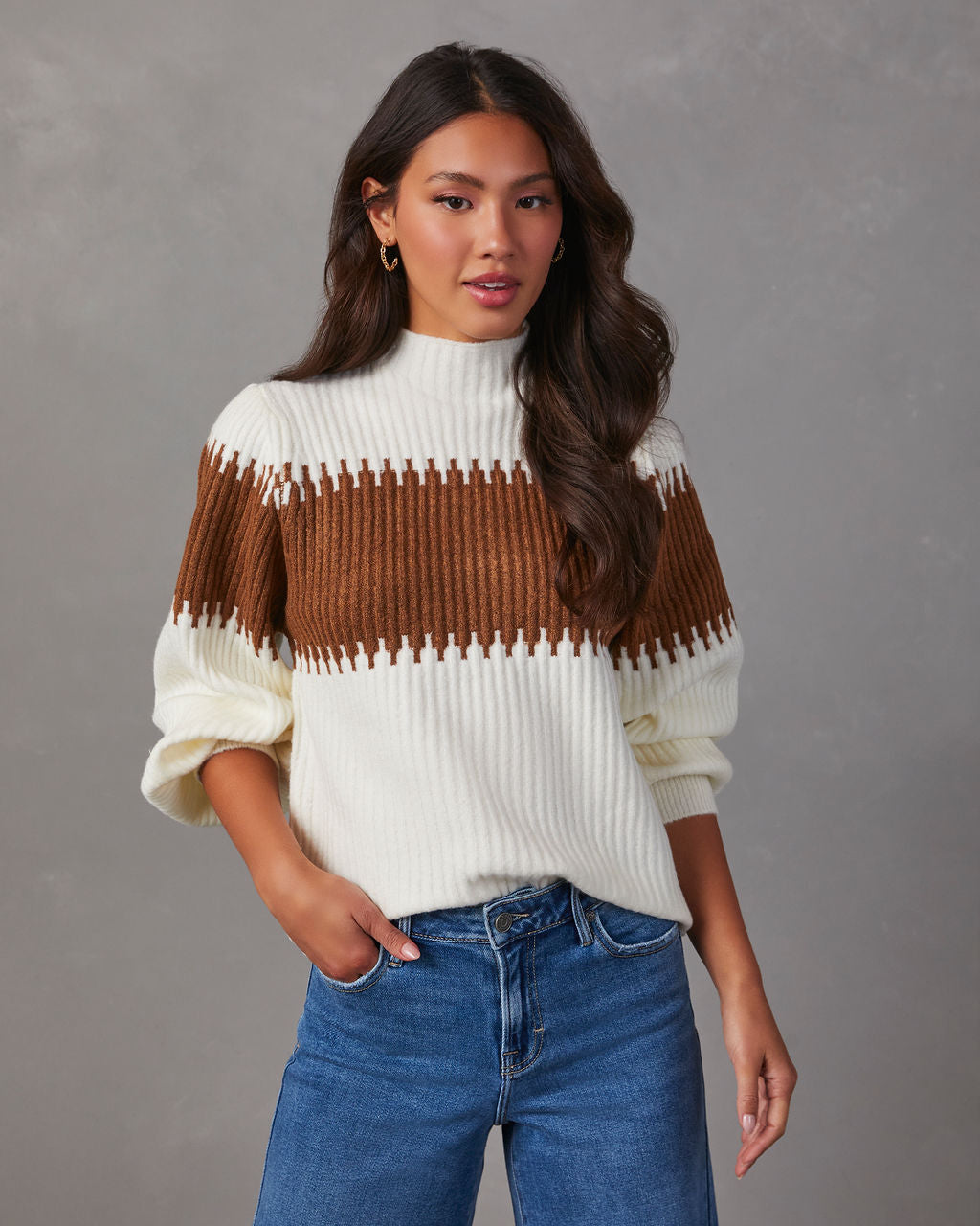 Hot Cocoa Please Knit Pullover Sweater – VICI