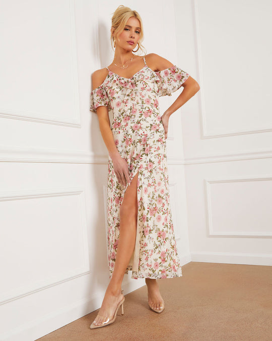 Off The Shoulder Midi Dress – Marissa Collections