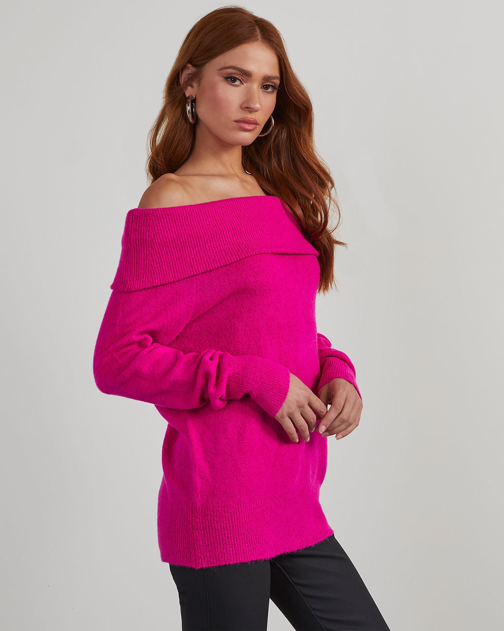 Maleah Off The Shoulder Knit Sweater – VICI