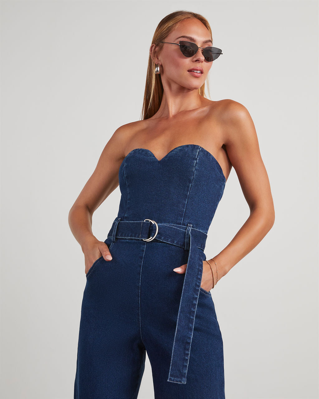 Hailey Strapless Wide Leg Jumpsuit – The Twisted Chandelier