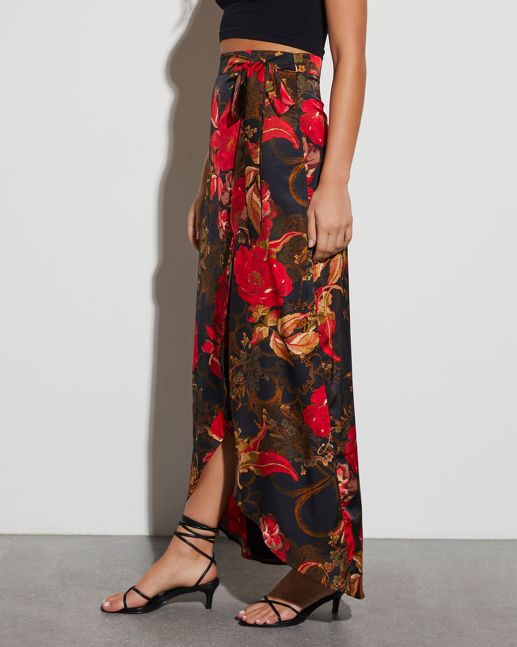 Kiss From A Rose Wrap Midi Skirt – VICI