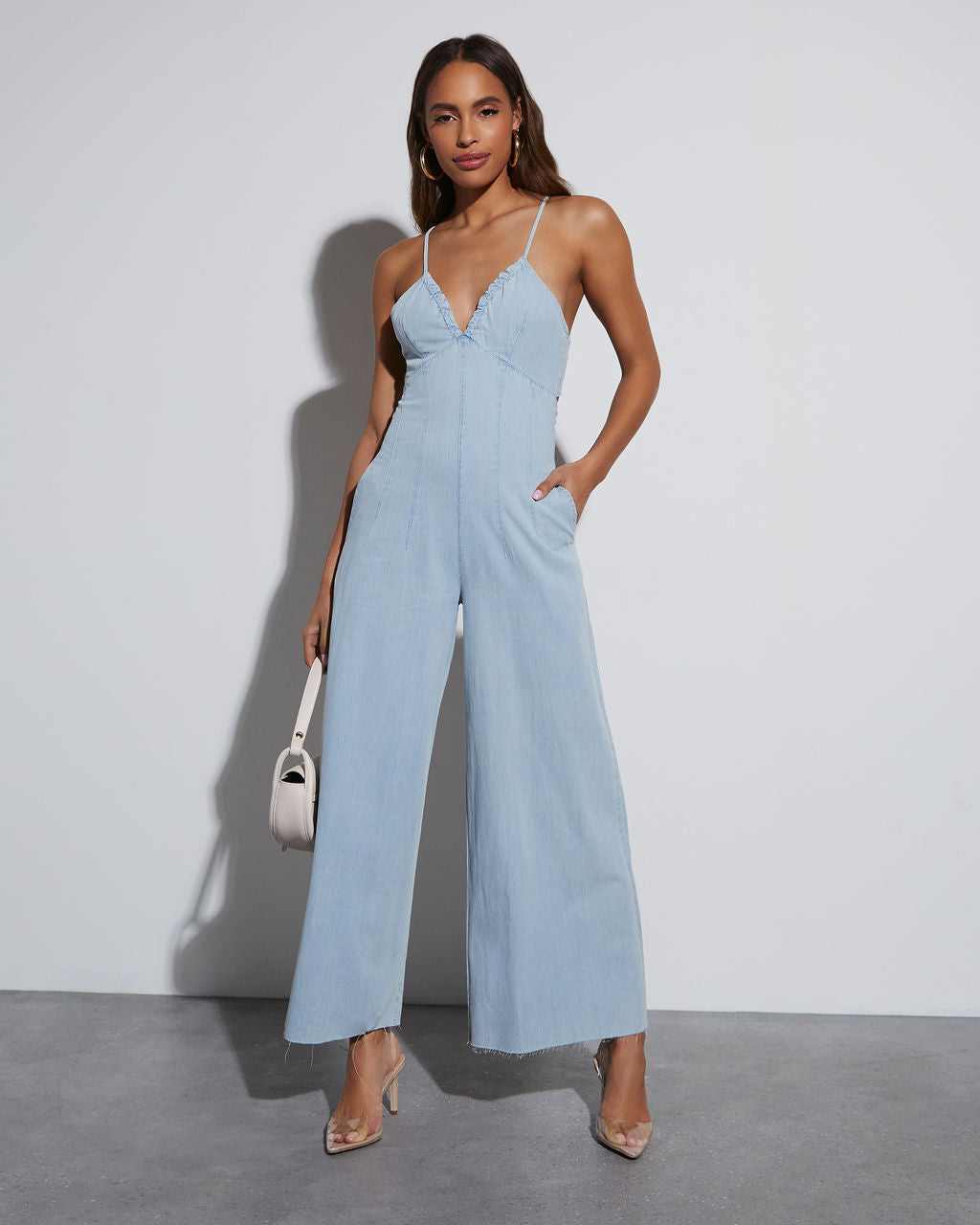 Coleport Smocked Flare Jumpsuit – VICI