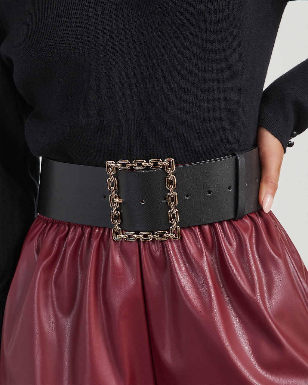 Conrad Chain Buckle Wide Belt