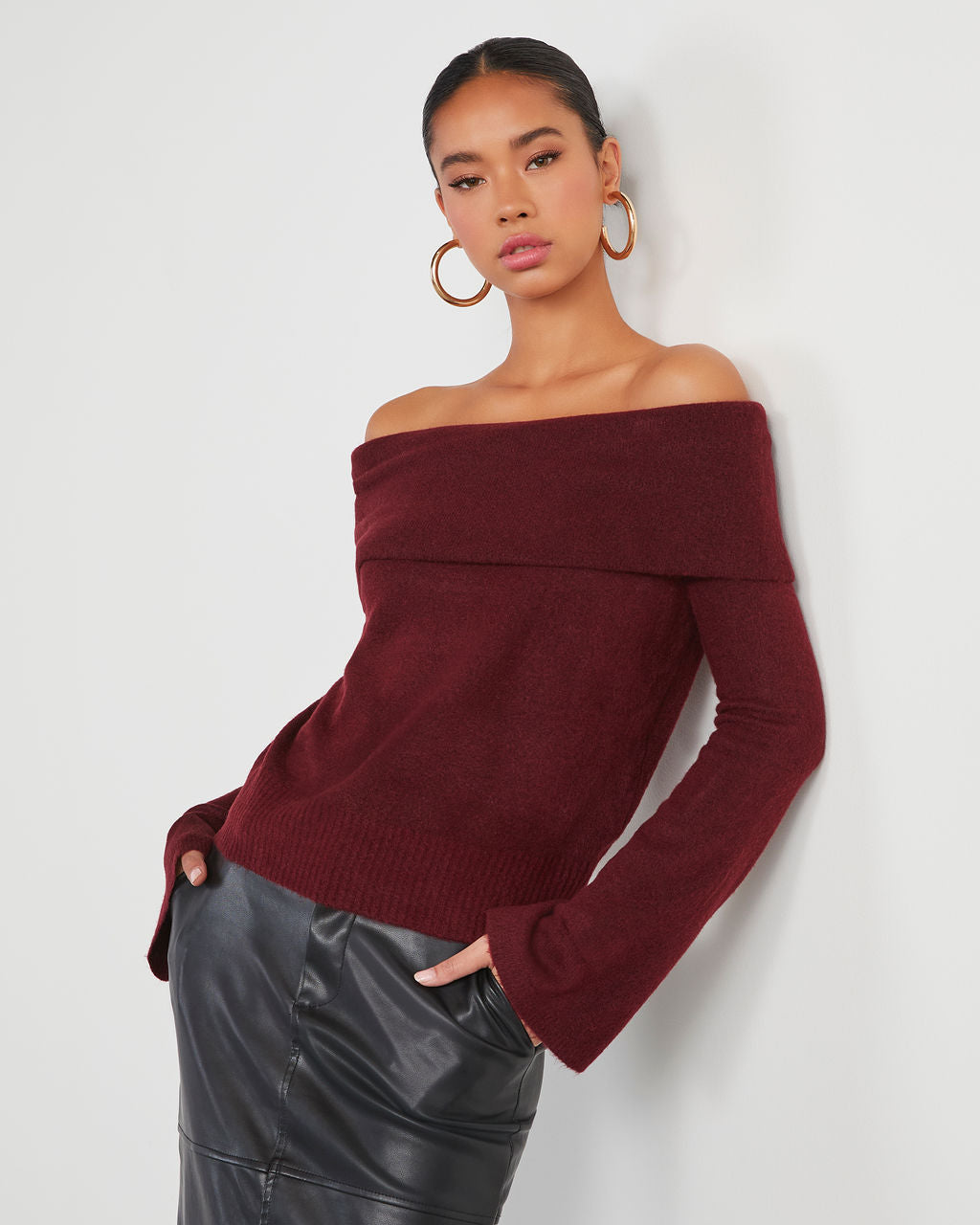 Dreamworld Off The Shoulder Pullover Sweater – VICI