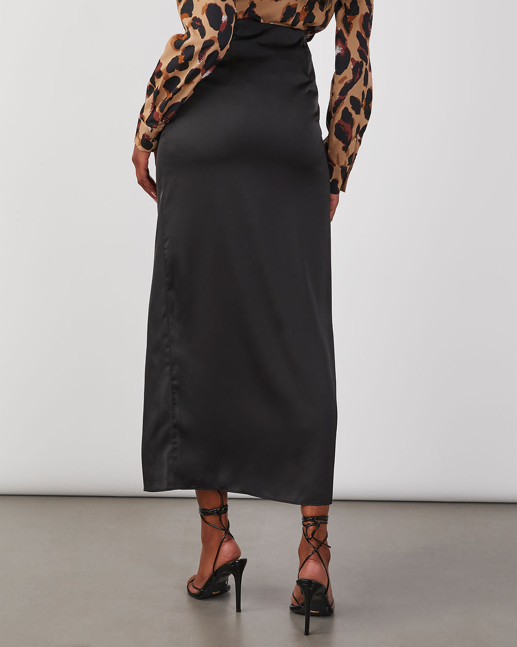 Vici leopard shop wrap skirt