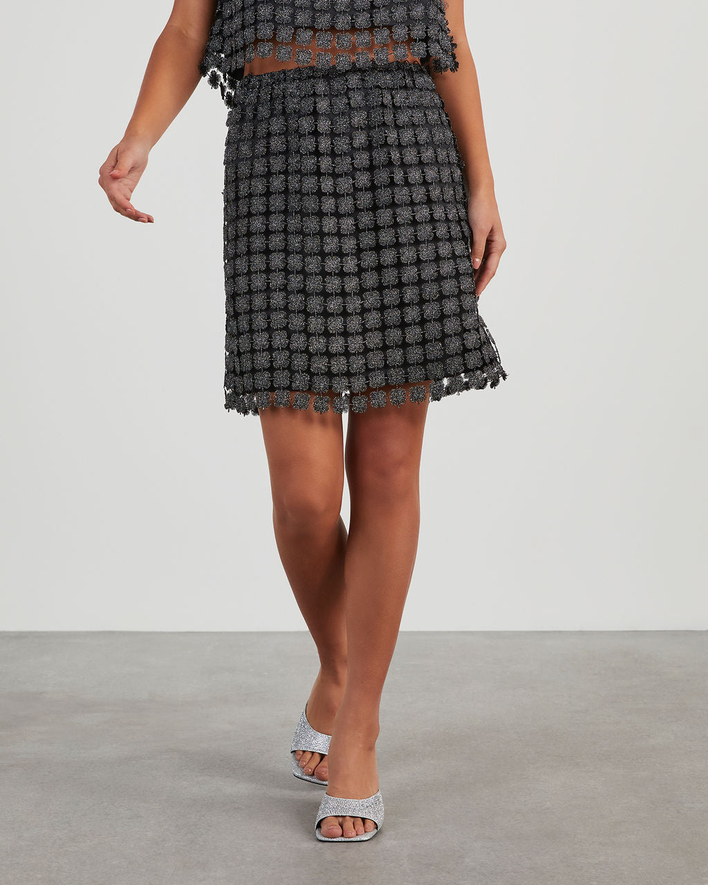 Vici 2024 tweed skirt