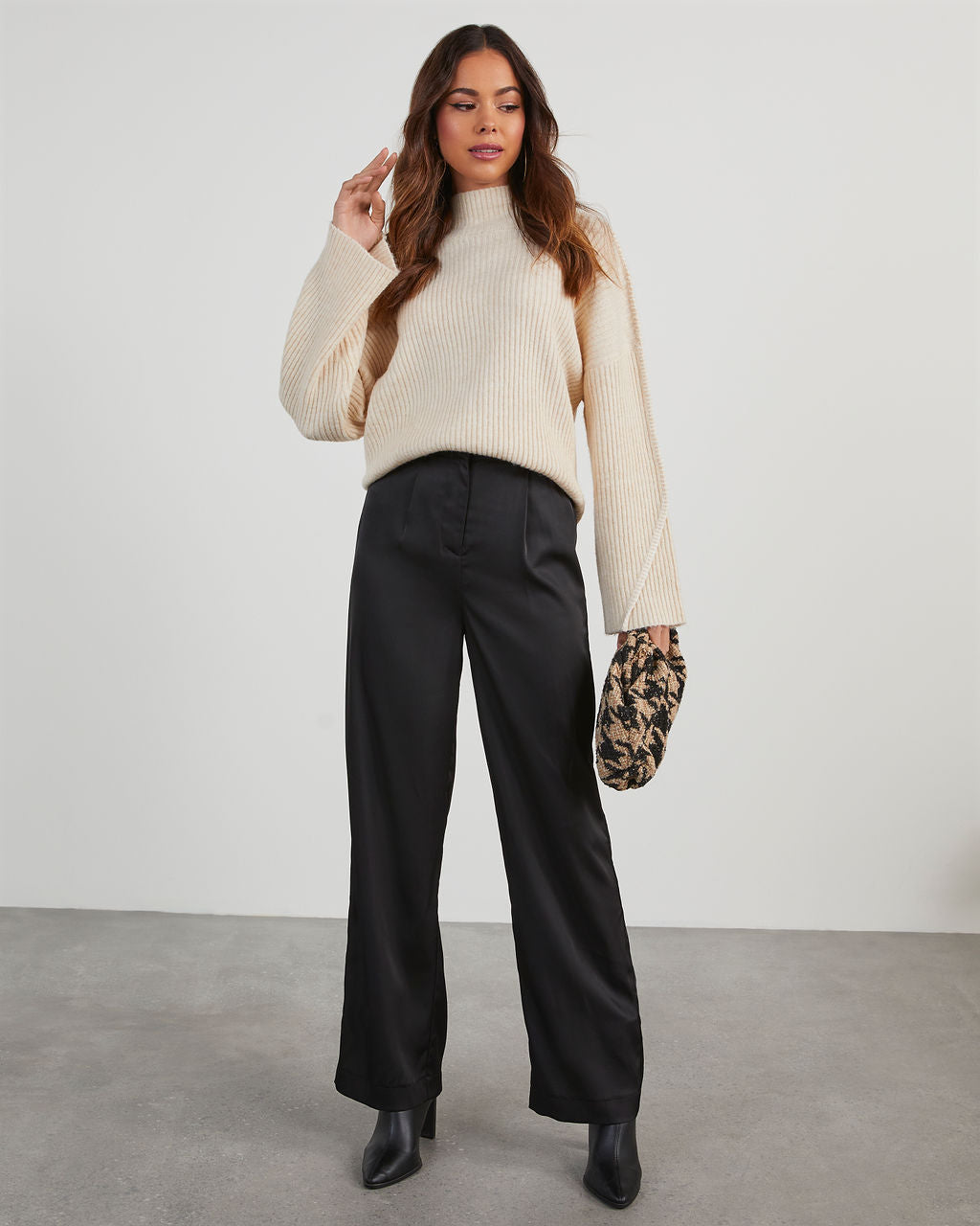 Evie Satin Trouser Pants – VICI