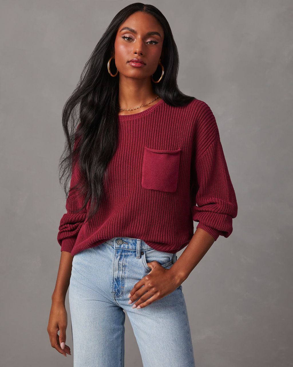 Kerry Relaxed Long Sleeve Sweater Top – VICI