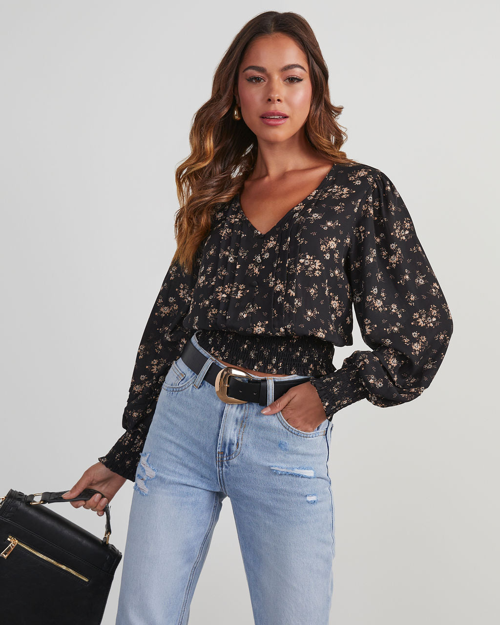 Tari Floral Button Front Blouse – VICI