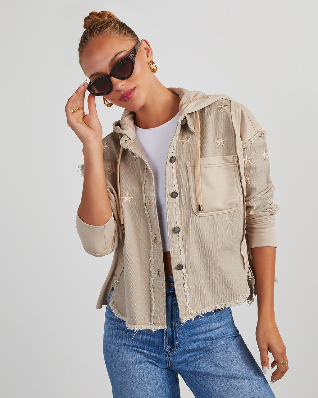 Button up jacket on sale women's