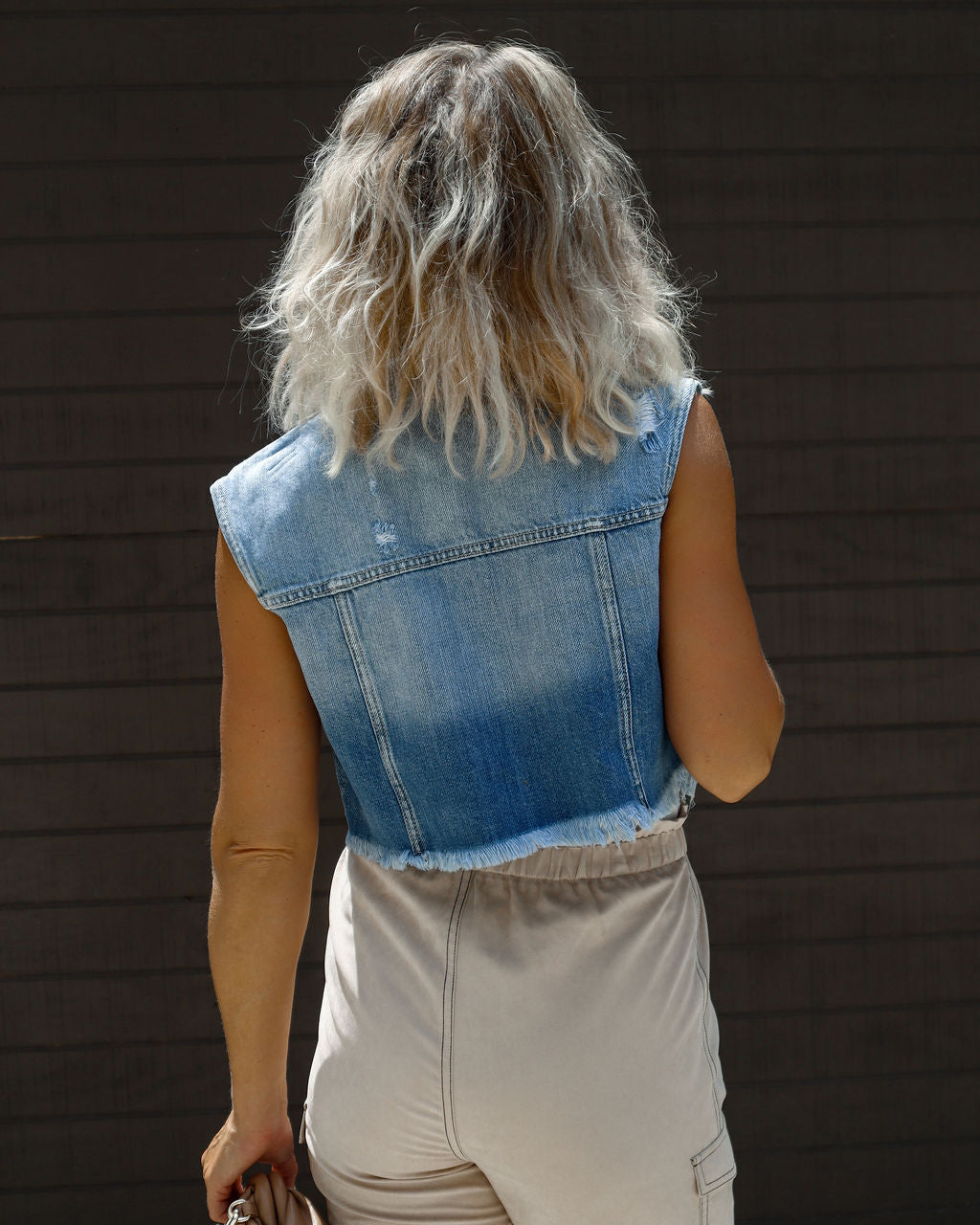 SALE】 bibiy MATHILDA PEPURAMU DENIM VEST - トップス