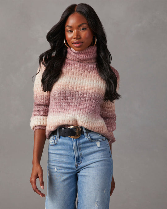 Zoda Ombre Cropped Sweater VICI Turtleneck –
