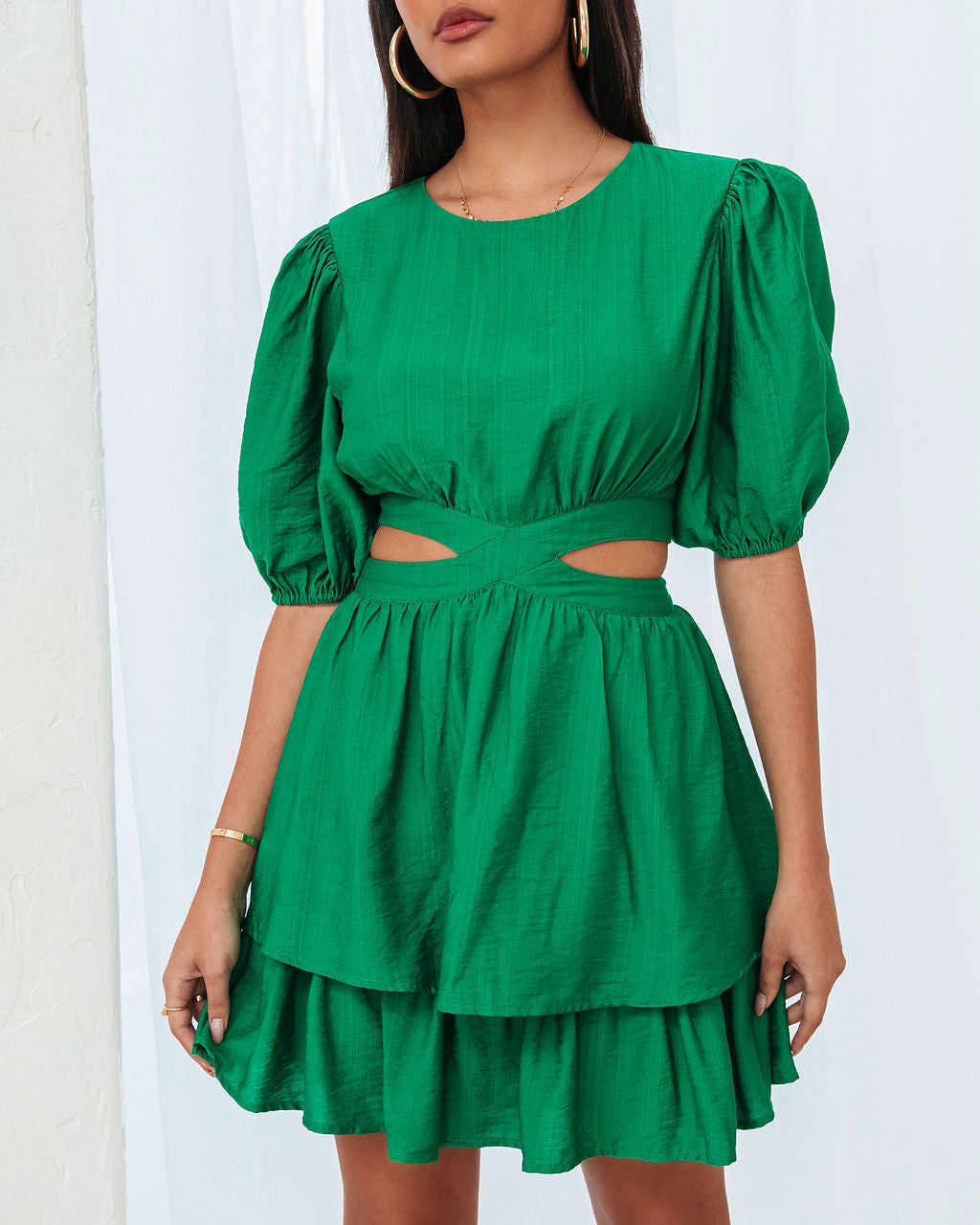 Sensational Icon Emerald Green Backless Square Neck Maxi Dress