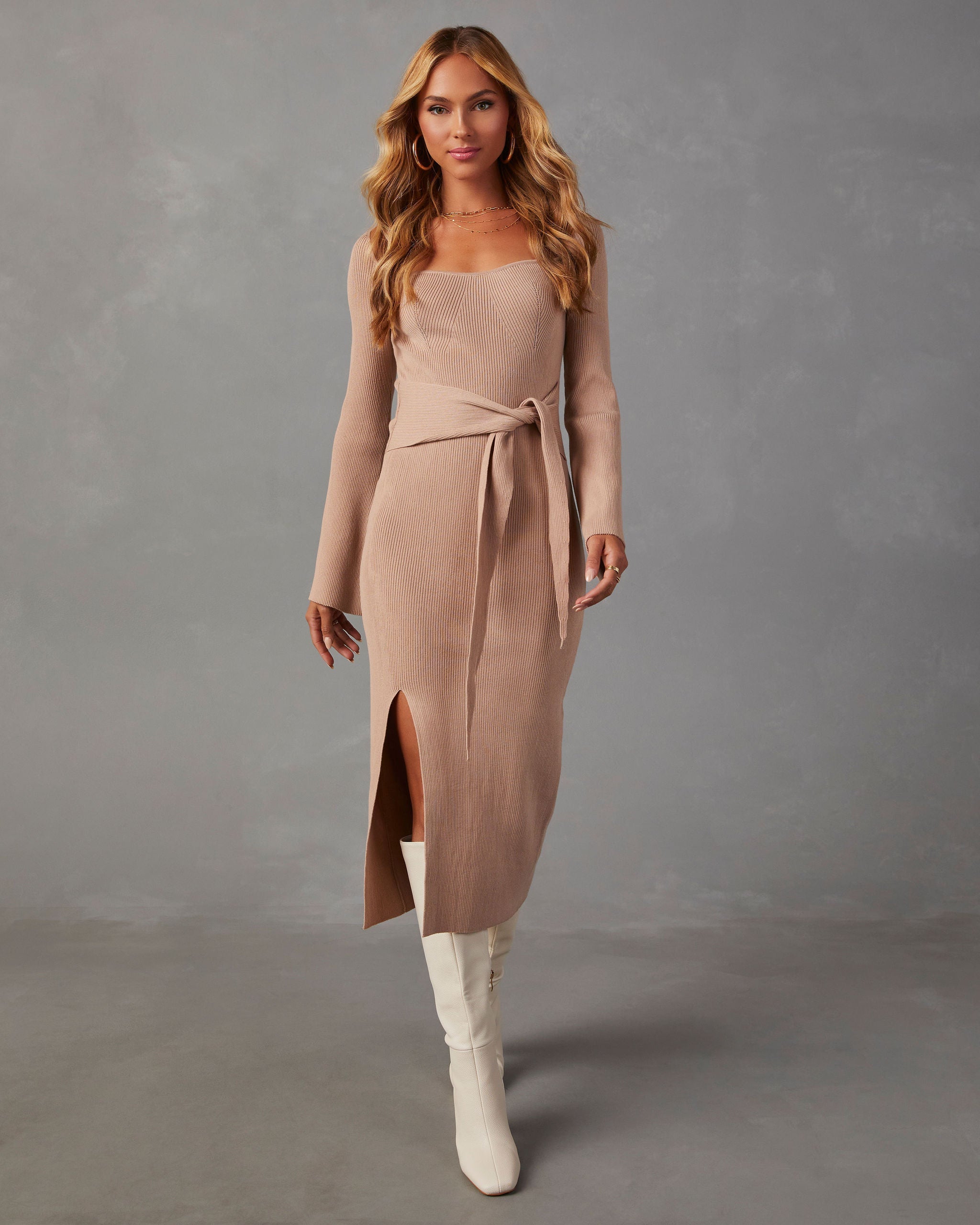 Sweater tie dress online