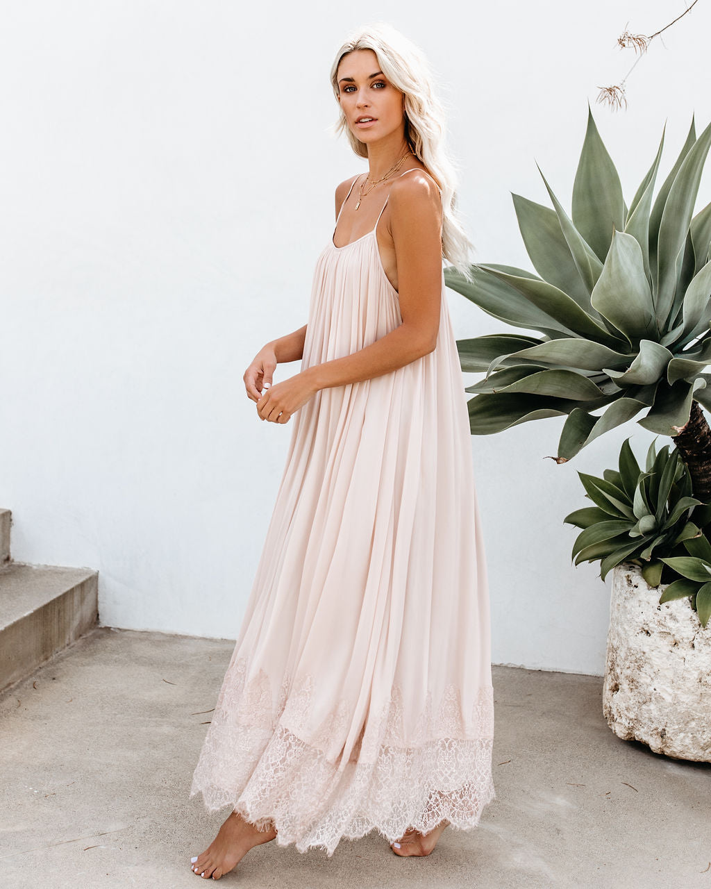 Enchanted By Your Love Lace Maxi Dress – VICI