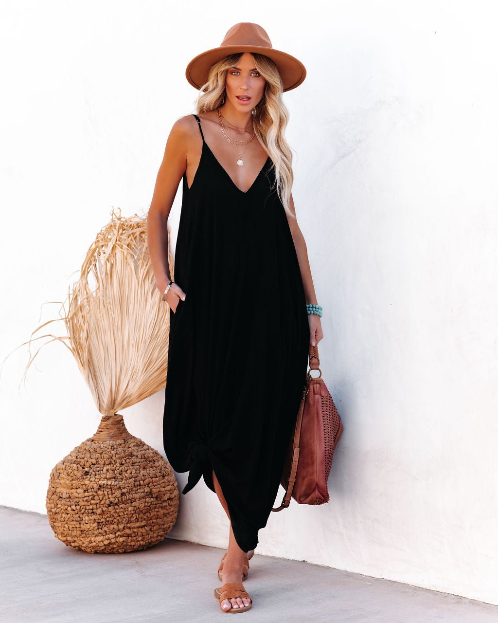 Olivian Pocketed Maxi Dress – VICI